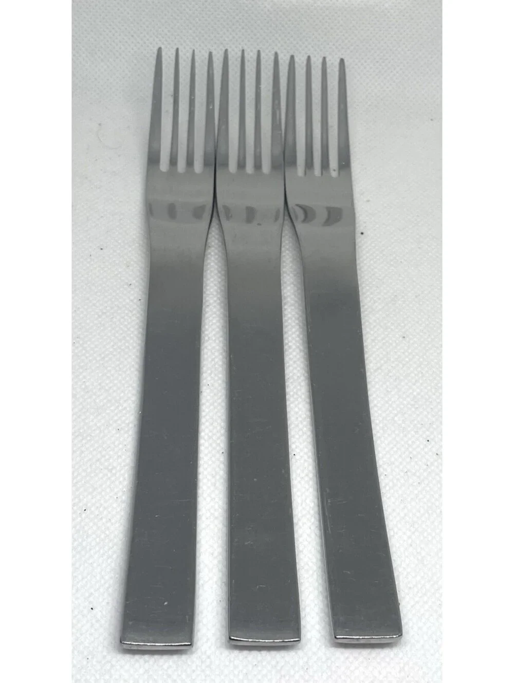 (3) Sasaki ARIA 18/0 Stainless Japan Salad Fork Lot ~ 7 1/8”